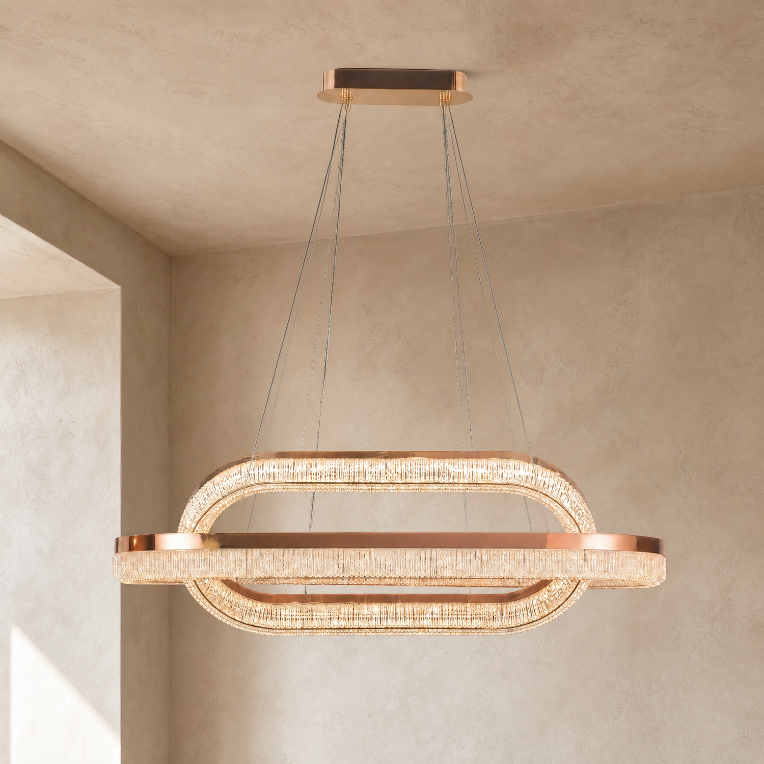 Penombra Ring Duo Halo Chandelier