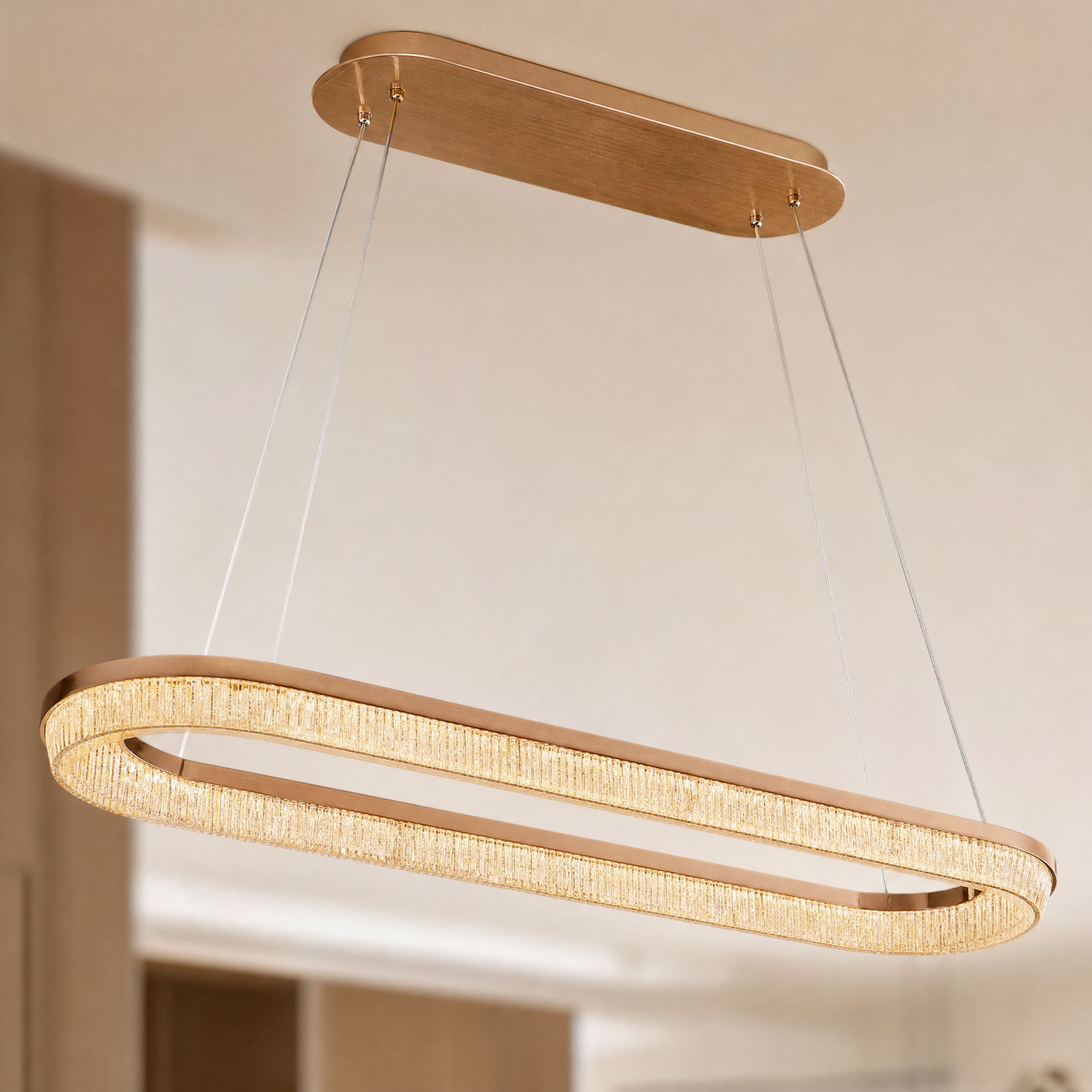 Penombra Ring Rectangular Chandelier
