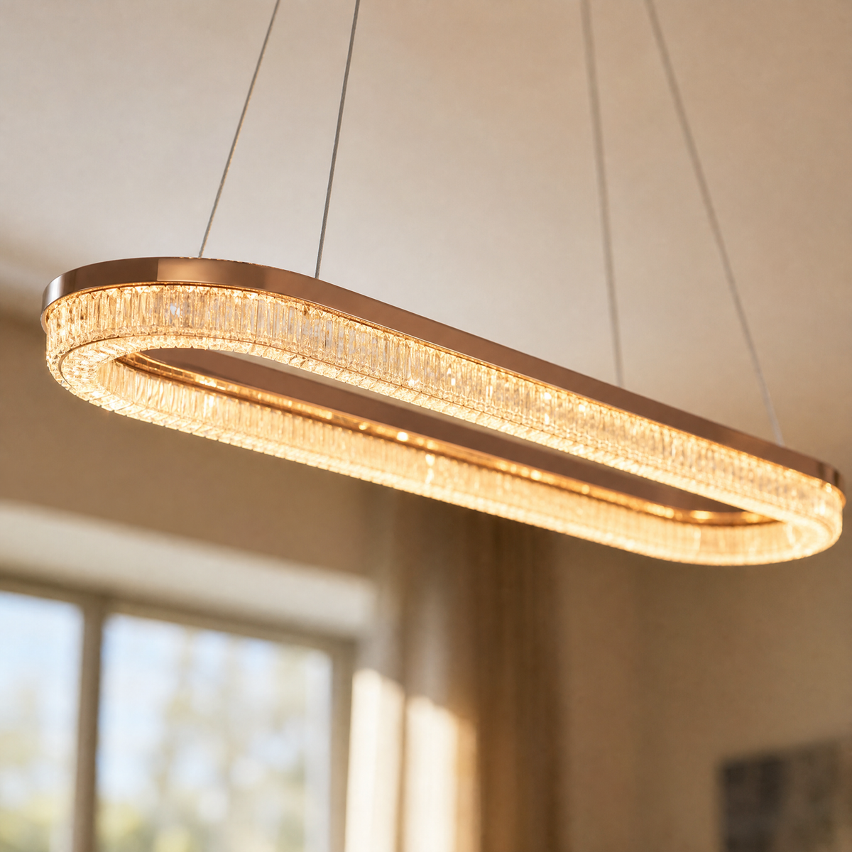 Penombra Ring Rectangular Chandelier