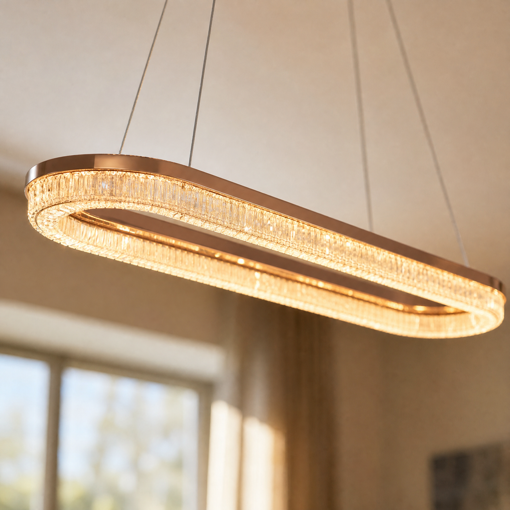 Penombra Ring Rectangular Chandelier