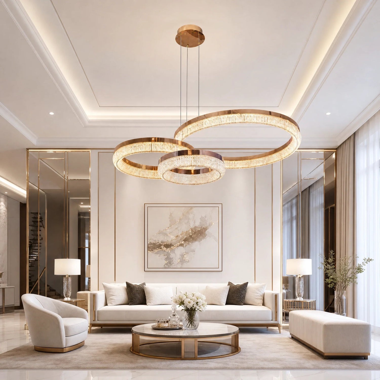 Penombra Ring Trio Chandelier