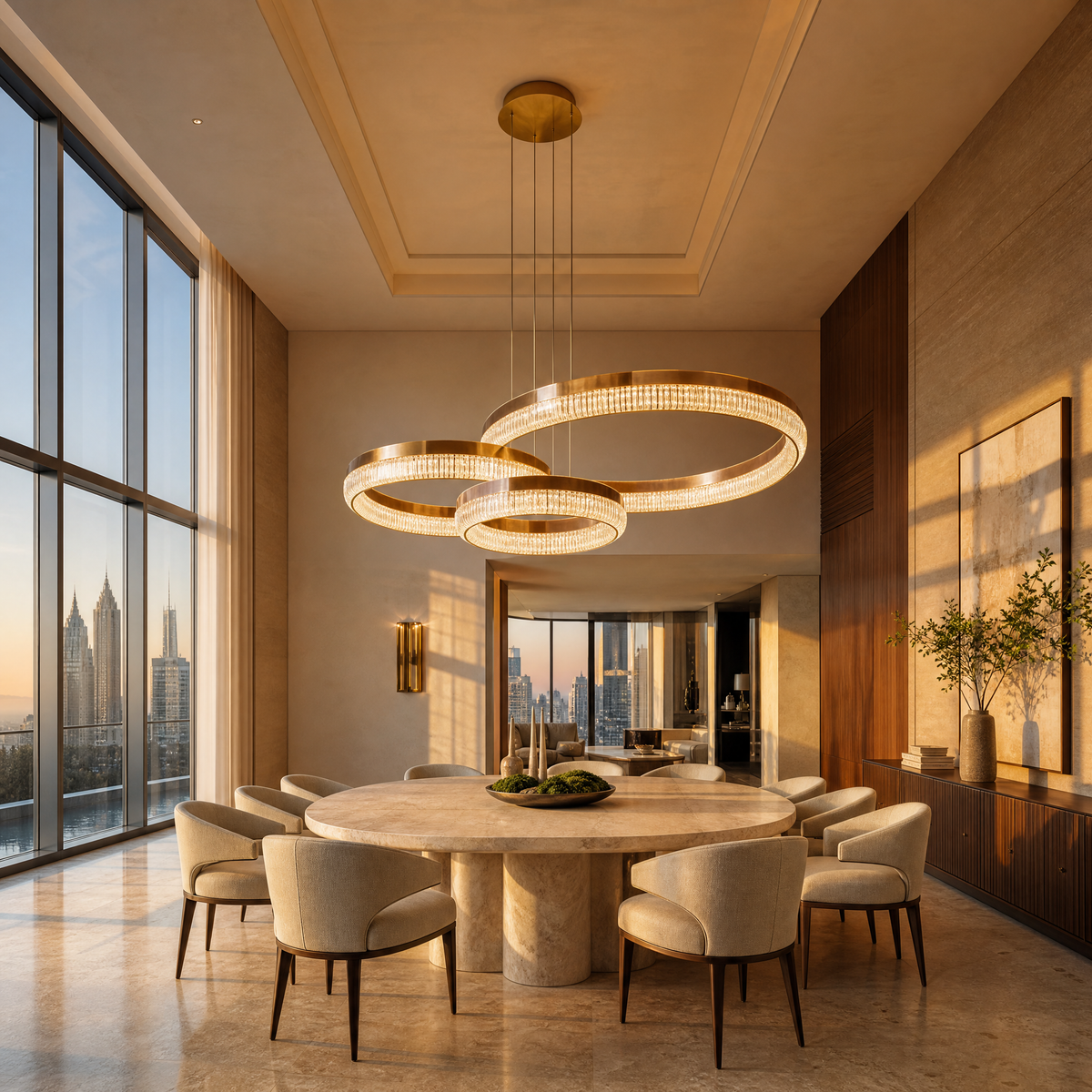 Penombra Ring Trio Chandelier