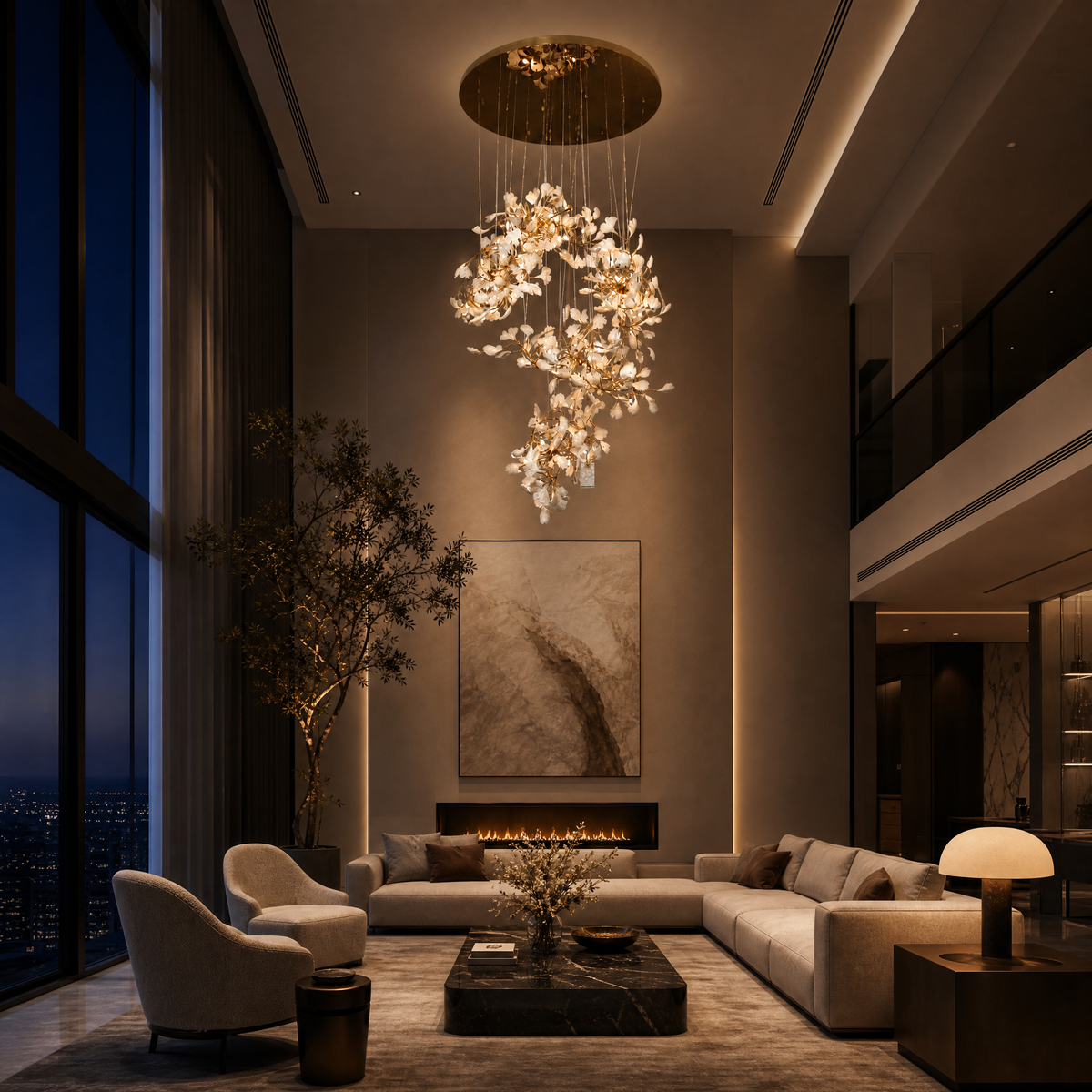 Petalo Ceramic Chandelier