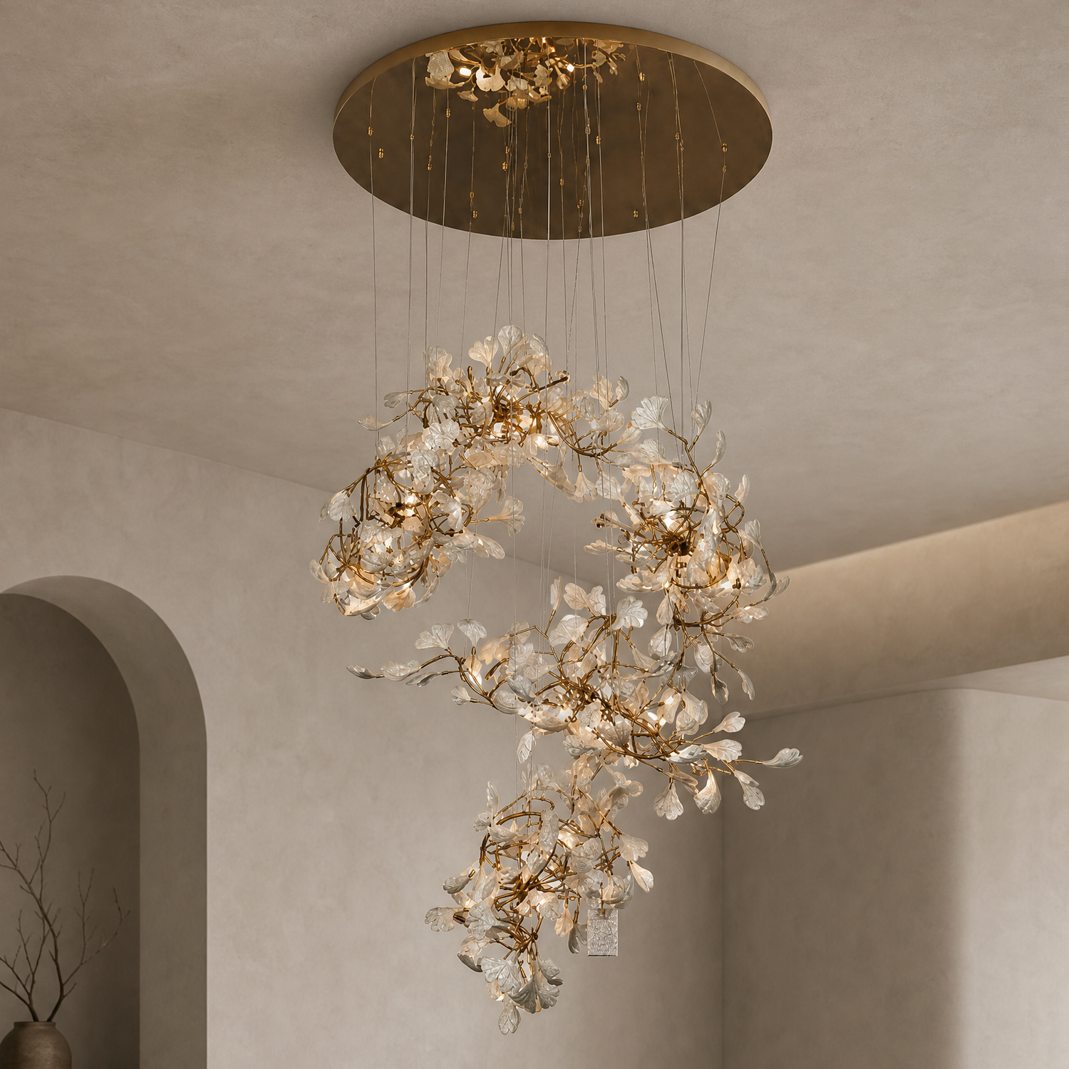 Petalo Ceramic Chandelier