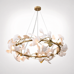 Petalo Ceramic Halo Chandelier