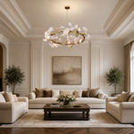 Petalo Ceramic Halo Chandelier