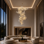 Petalo Ceramic Linear Chandelier