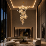 Petalo Ceramic Linear Chandelier