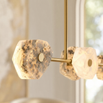 Petra Modern Natural Stone Linear Chandelier