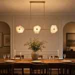 Petra Modern Natural Stone Linear Chandelier