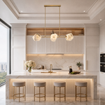 Petra Modern Natural Stone Linear Chandelier