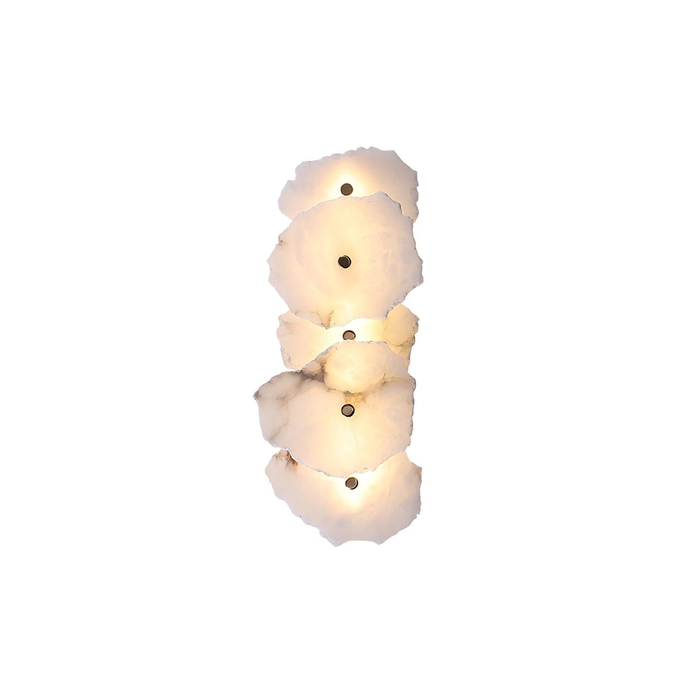 Petra Gold & White Alabaster Wall Lamp – Modern Elegance