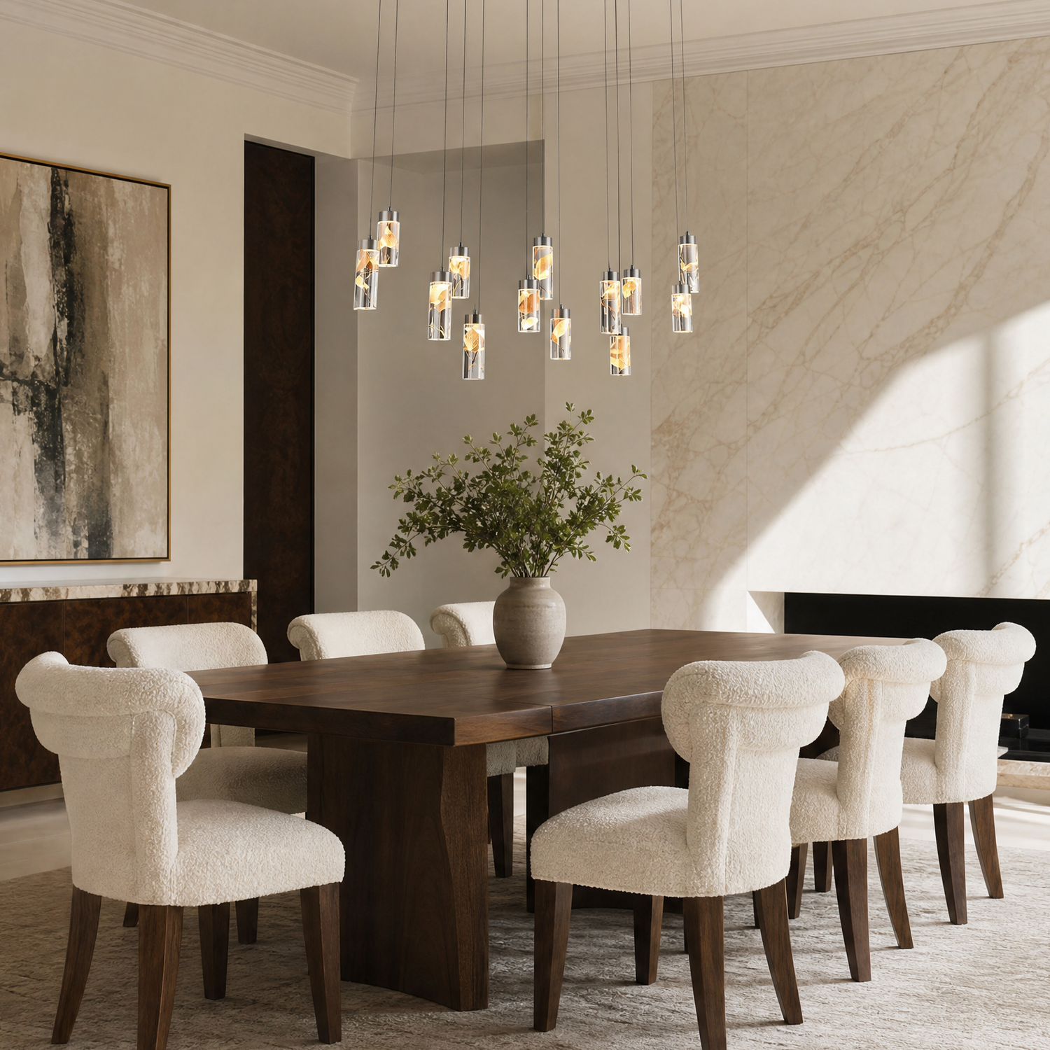 Phoenix Tree Modern Linear Dining Pendant Light