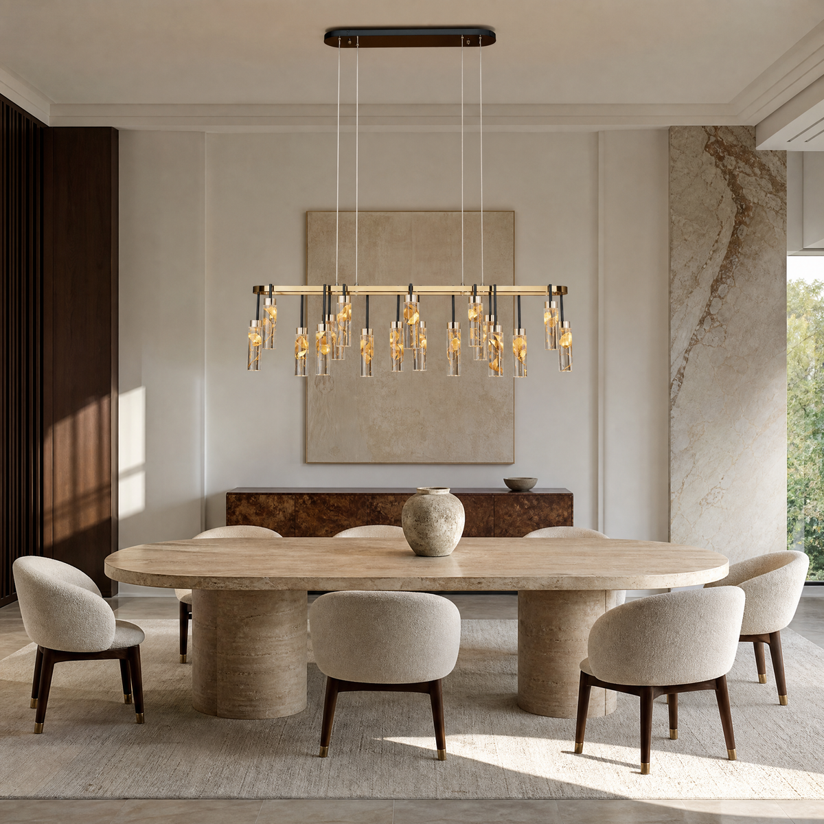 Phoenix Tree Modern Linear Dining Pendant Light