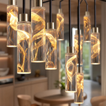 Phoenix Tree Modern Sculptural Ring Chandelier
