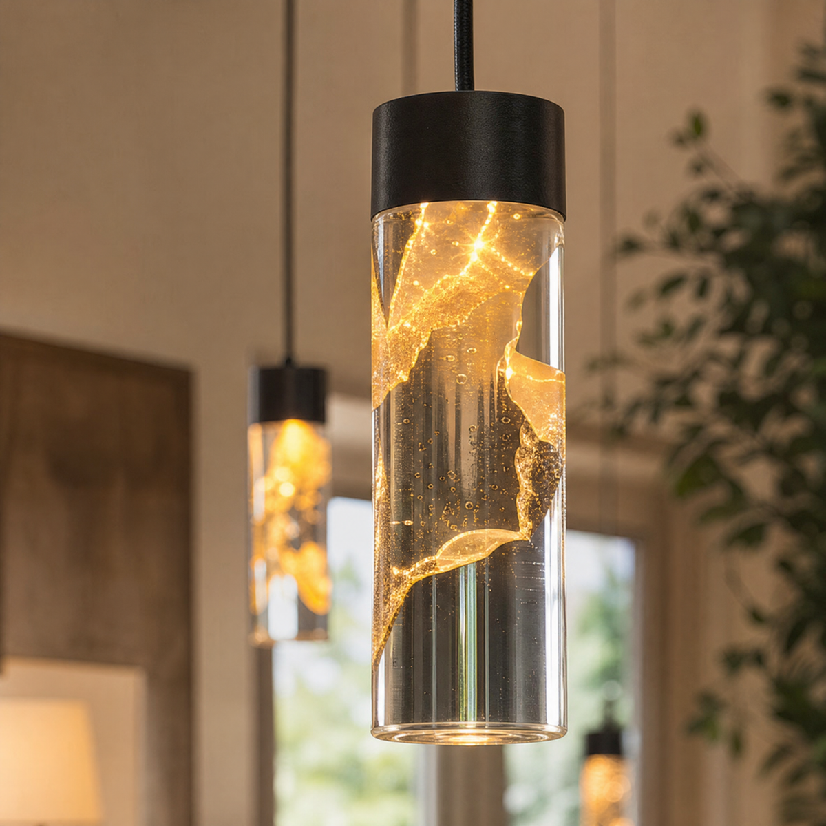 Phoenix Tree Modern Sculptural Ring Chandelier