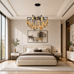 Phoenix Tree Modern Sculptural Ring Chandelier