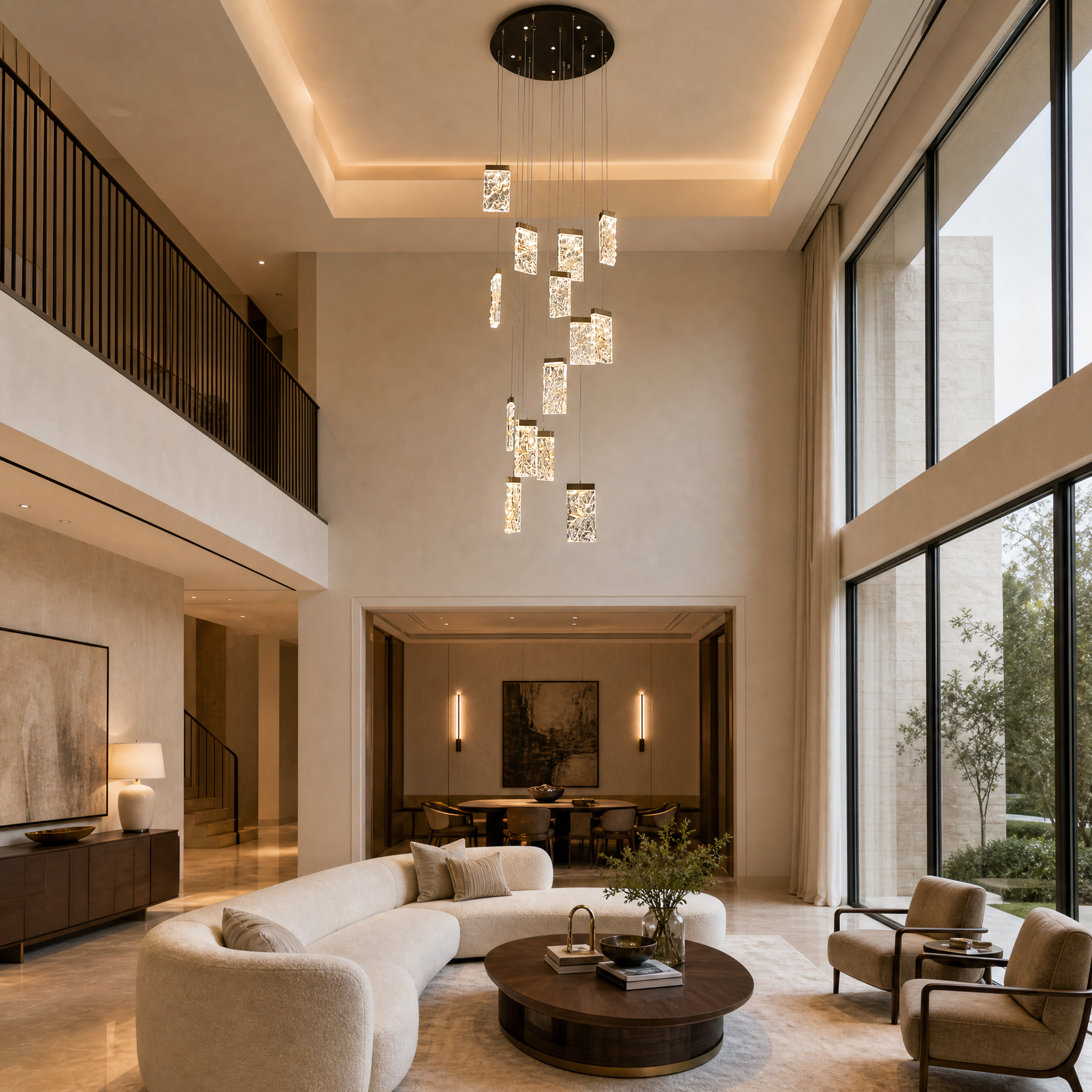Picturesque Modern Multi-Tier Cluster Chandelier