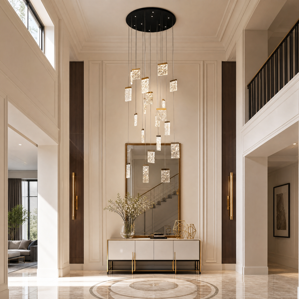 Picturesque Modern Sculptural Pendant Light