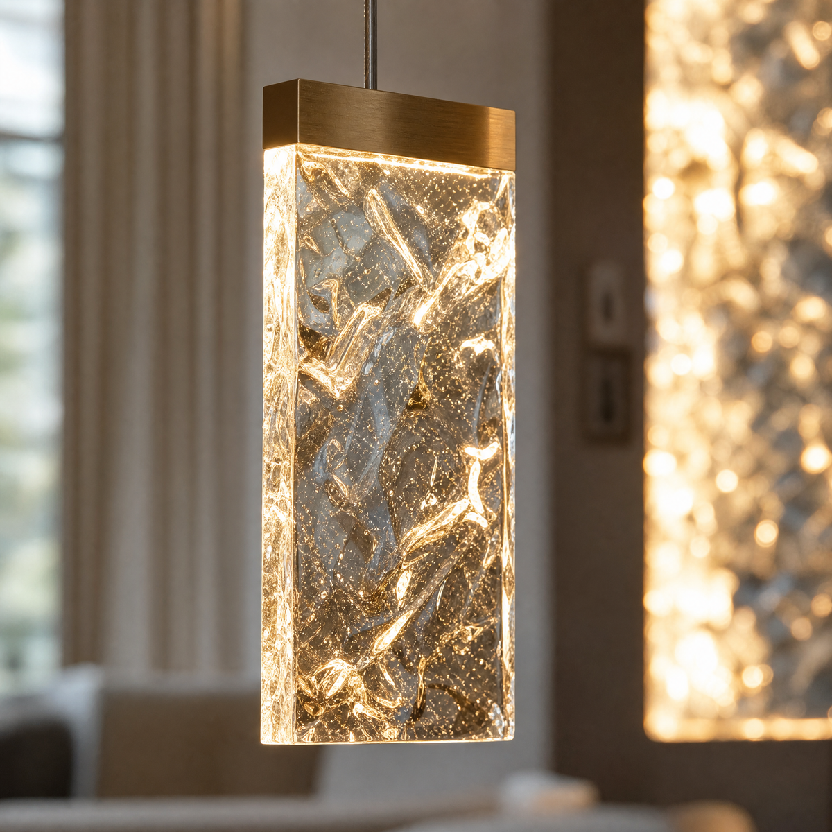 Picturesque Modern Sculptural Pendant Light