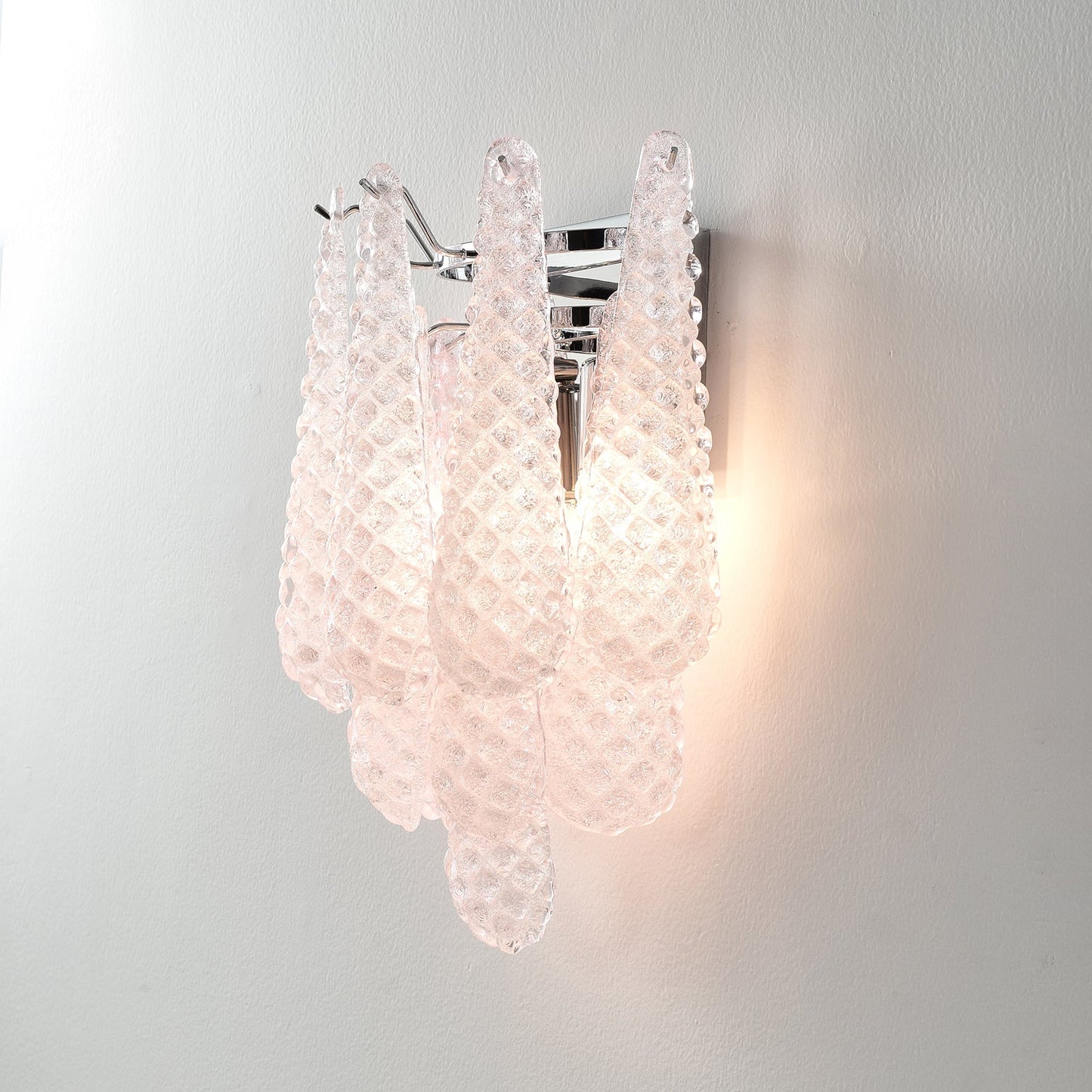 Pink Waffle Wall Sconce - YIOSI