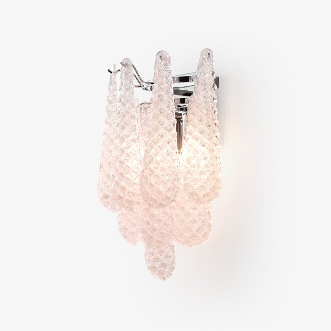 Pink Waffle Wall Sconce - YIOSI