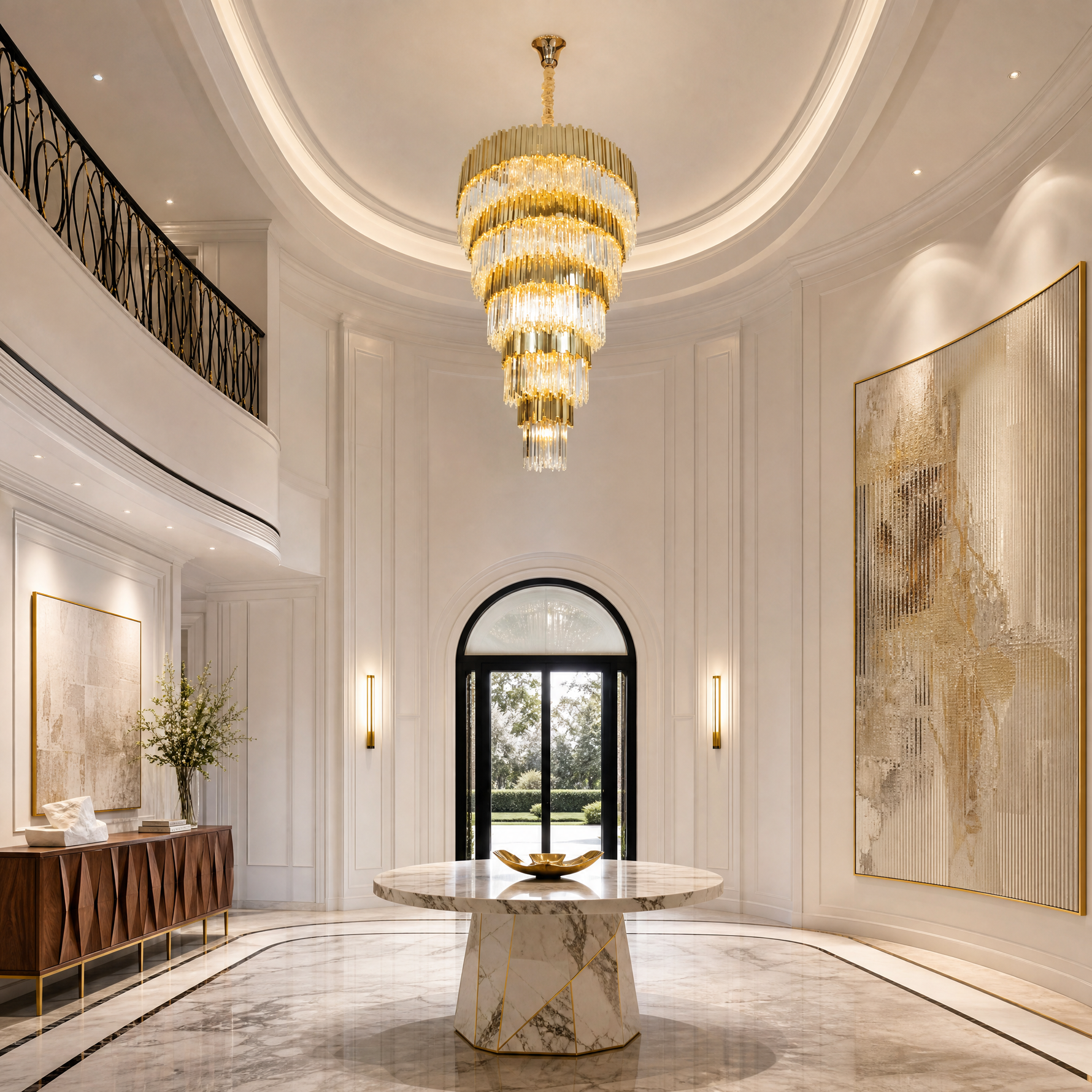 Pioggia Crystal Chandelier