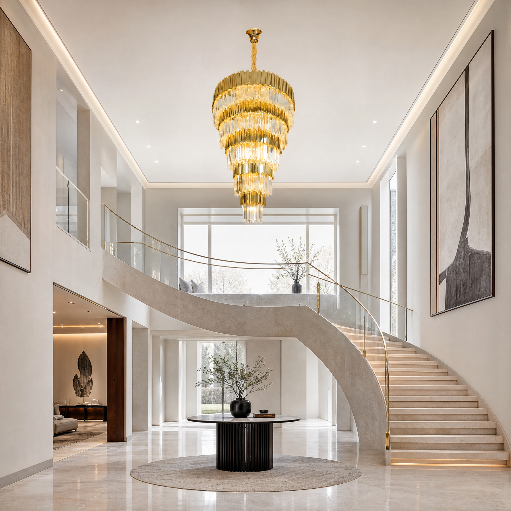 Pioggia Crystal Chandelier