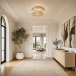 Plafone Crystal Flush Pendant Light