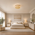 Plafone Crystal Flush Pendant Light