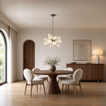 Platinum Leaf Chandelier D600 - Silver