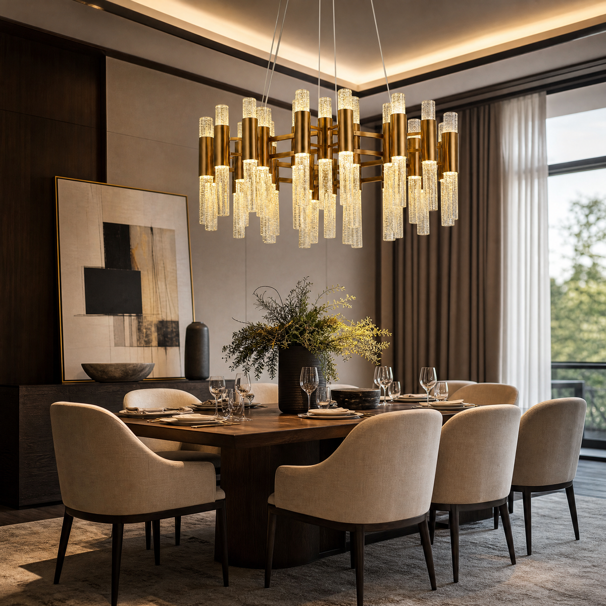 Pomello Brass Chandelier