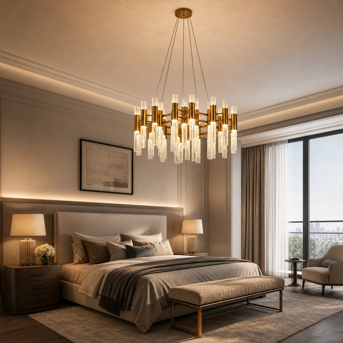 Pomello Brass Chandelier