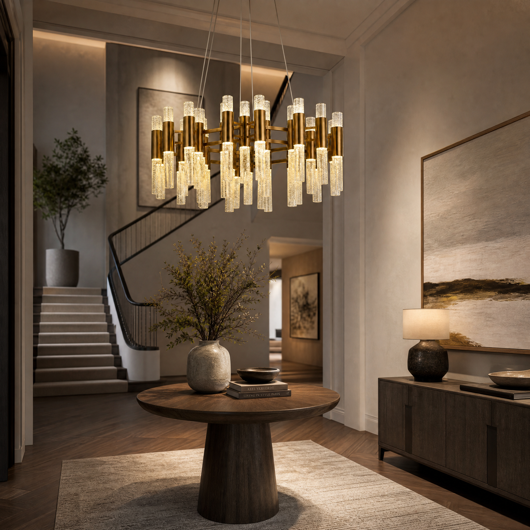 Pomello Brass Chandelier