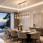 Pomello Brass Rectangular Chandelier