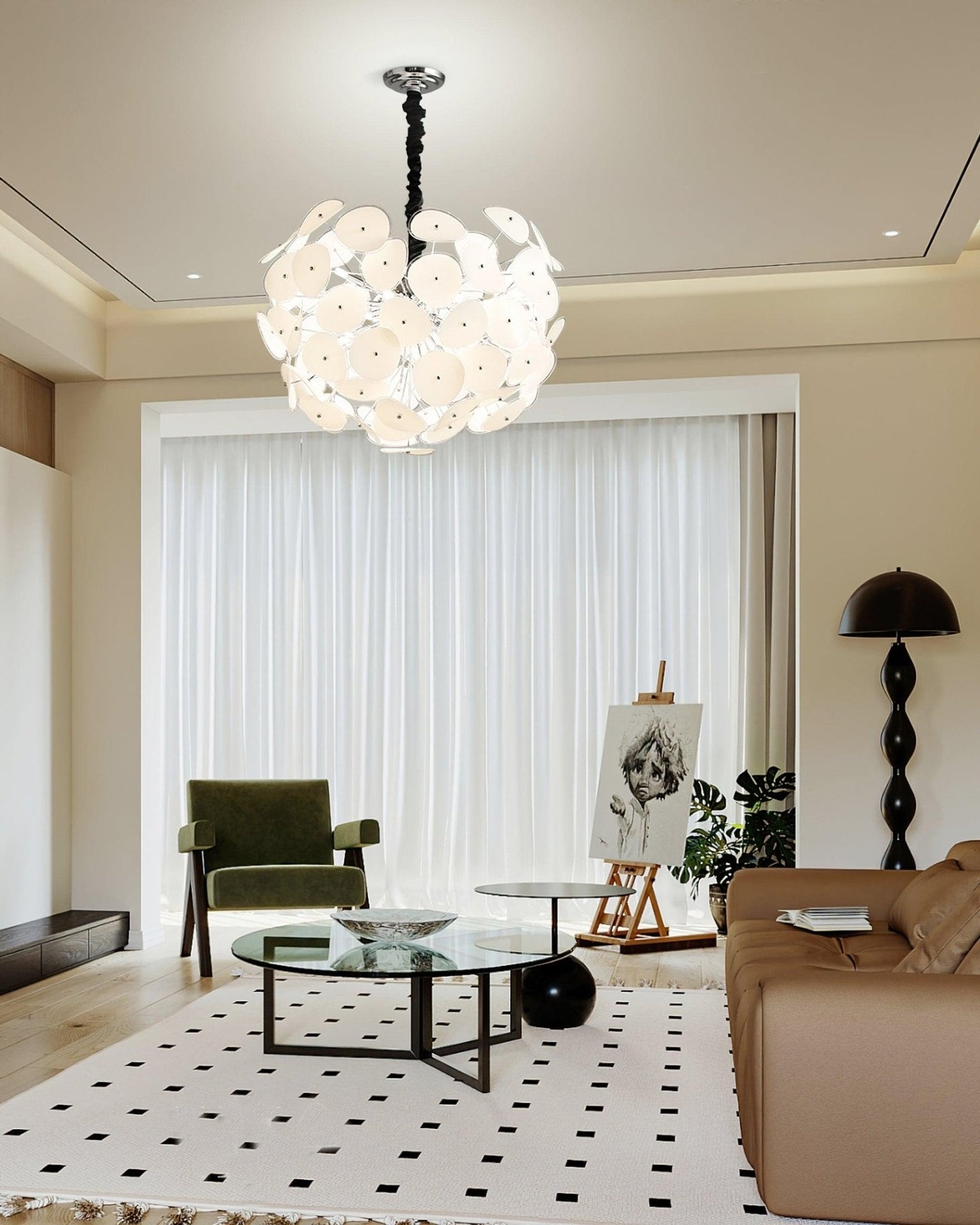 Poppy Glass Chandelier - YIOSI
