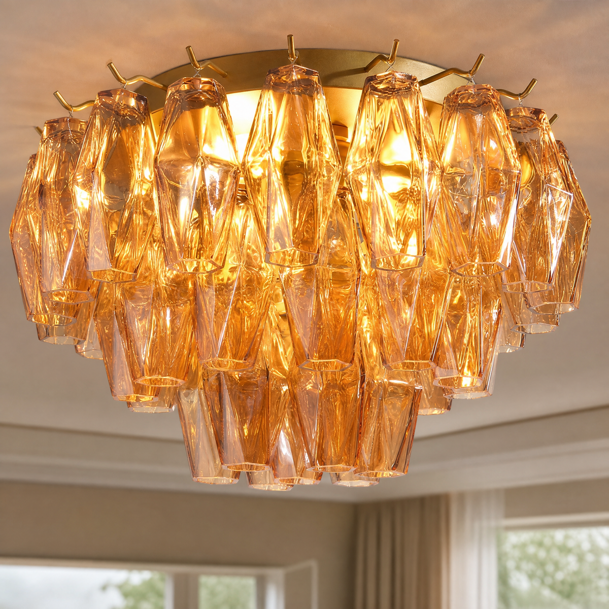Prism Cup Flush Mount 560 - Copper