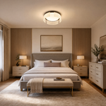 Prismata Crystal Modern Crystal Flush Mount Ceiling Light