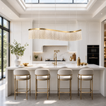 Prismata Crystal Modern Linear Dining Pendant Light