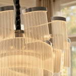 Prismata Crystal Modern Sculptural Ring Chandelier