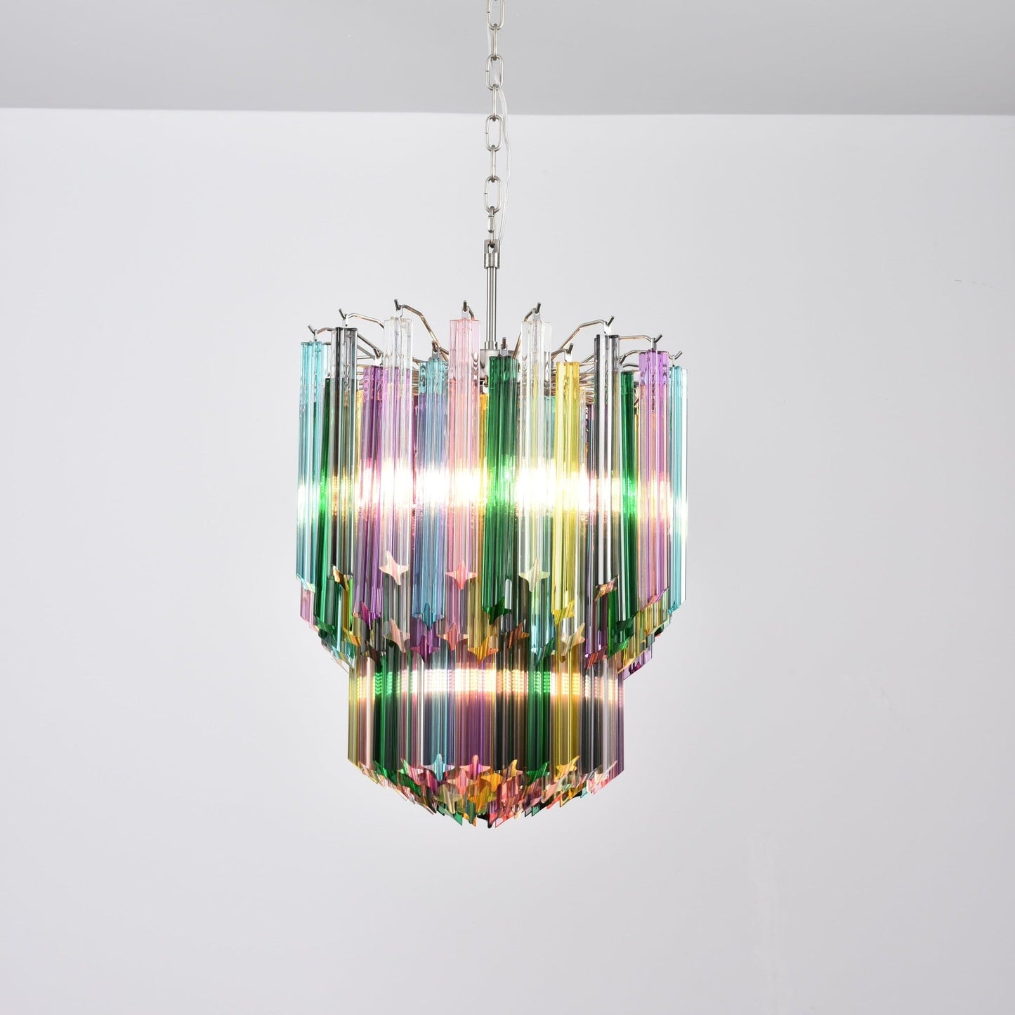 Prismatic Murano Colorful Chandelier - YIOSI