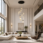 Purple Mountain Modern Multi-Tier Cluster Chandelier