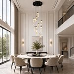 Purple Mountain Modern Multi-Tier Cluster Chandelier