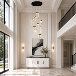 Purple Mountain Modern Multi-Tier Cluster Chandelier