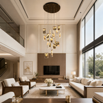 Purple Mountain Modern Sculptural Pendant Light