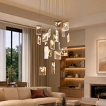 Purple Mountain Modern Sculptural Pendant Light