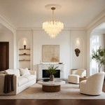 Quadro Glass Rod Chandelier