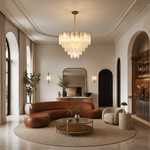 Quadro Glass Rod Chandelier