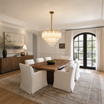 Quadro Glass Rod Chandelier