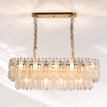 Quadro Glass Rod Linear Chandelier